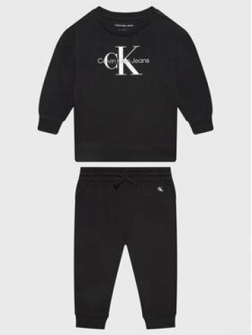 Calvin Klein Jeans Спортивний костюм Monogram IN0IN00017 Чорний Regular Fit Calvin Klein Jeans Спортивний костюм Monogram IN0IN00017 Чорний Regular Fit