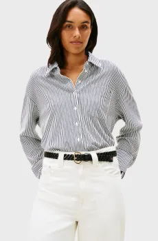 Женская рубашка в полоску PIQUE Разноцветный 32 Tommy Hilfiger WW0WW47878