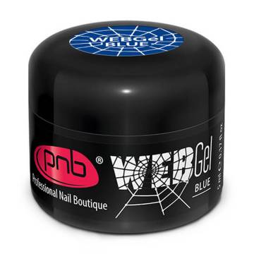 Гель-паутинка для дизайна ногтей UV/LED Web Gel Blue, 5 мл Гель-паутинка для дизайна ногтей UV/LED Web Gel Blue, 5 мл