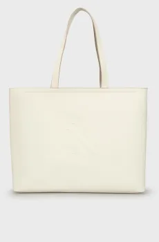 Женская белая сумка SCULPTED SLIM TOTE34 Белый ONESIZE Calvin Klein LV04K3070G