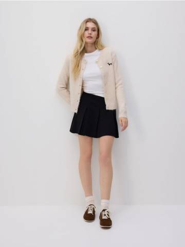 Reserved - Міні-спідниця зі складками - чорний - 614GA-99X