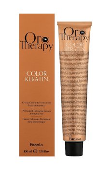 Безаммиачная крем-краска для волос Fanola Oro Therapy Color Keratin Oro Puro 10.13 Extra Blonde Platinum Beige Extra, 100 мл