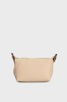 Женская бежевая сумка OVER WEBBING SHOULDER Бежевый ONESIZE Calvin Klein K60K612713