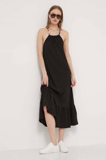 Платье Desigual LEILA цвет чёрный maxi прямое 24SWVK64 Платье Desigual LEILA цвет чёрный maxi прямое 24SWVK64