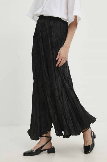 Юбка Answear Lab цвет чёрный maxi расклешённая Юбка Answear Lab цвет чёрный maxi расклешённая