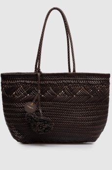 Коричневая кожаная сумка-тоут Paloma