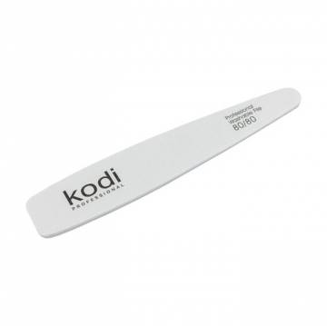 Пилка для ногтей Kodi Professional 80/80 грит конусная, белая, 178*32*4 мм Пилка для ногтей Kodi Professional 80/80 грит конусная, белая, 178*32*4 мм