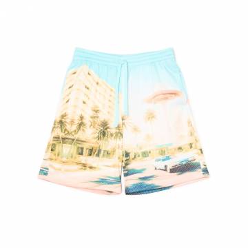 Cropp - Шорти із суцільним принтом - бежевий Cropp - Шорти із суцільним принтом - бежевий