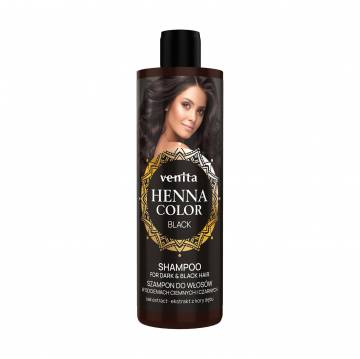 Шампунь Venita Henna Color Shampoo Black для темных и черных волос, 300 мл Шампунь Venita Henna Color Shampoo Black для темных и черных волос, 300 мл