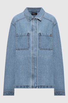 Синяя джинсовая рубашка