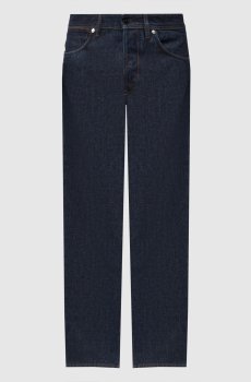 Синие джинсы с логотип патч