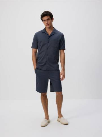 Reserved - Сорочка regular fit з бавовни - темно-сірий - 745EC-90X Reserved - Сорочка regular fit з бавовни - темно-сірий - 745EC-90X