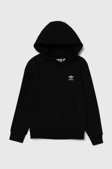 Детская кофта adidas Originals HOODIE цвет чёрный с капюшоном однотонная IW3500 Детская кофта adidas Originals HOODIE цвет чёрный с капюшоном однотонная IW3500
