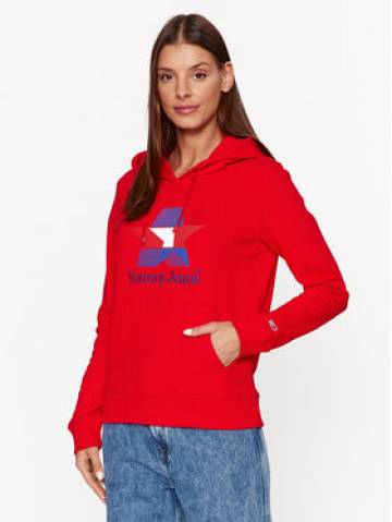 Tommy Jeans Світшот Star DW0DW17690 Червоний Regular Fit Tommy Jeans Світшот Star DW0DW17690 Червоний Regular Fit