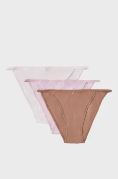 Женские трусики (3 шт) Разноцветный S womensecret 4933615