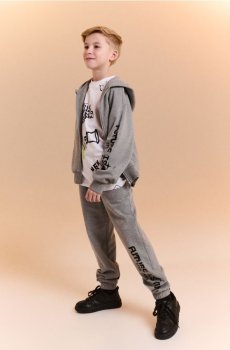 Штани вільного крою - середньо-сірий