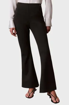 Женские черные брюки Ponte Tailored Flare Черный XS Calvin Klein Jeans LV047G632G