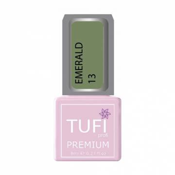 Гель-лак для ногтей Tufi profi Premium Emerald 13 Майская зелень, 8 мл Гель-лак для ногтей Tufi profi Premium Emerald 13 Майская зелень, 8 мл