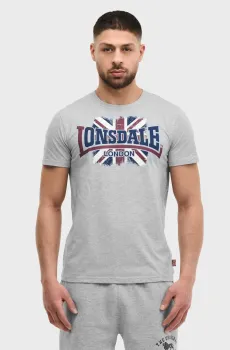 Мужская серая футболка RAMSHAW Серый XXL Lonsdale 117861