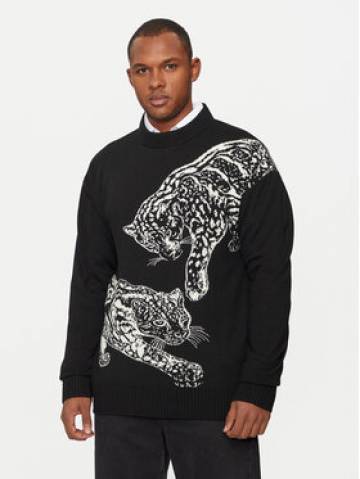 Just Cavalli Светр 77OAFM40 Чорний Regular Fit Just Cavalli Светр 77OAFM40 Чорний Regular Fit