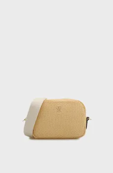 Женская бежевая сумка POPETTE Бежевый ONESIZE Tommy Hilfiger AW0AW18525