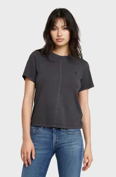 Женская темно-серая футболка Overdyed Серый XS G-Star RAW D24499,B059