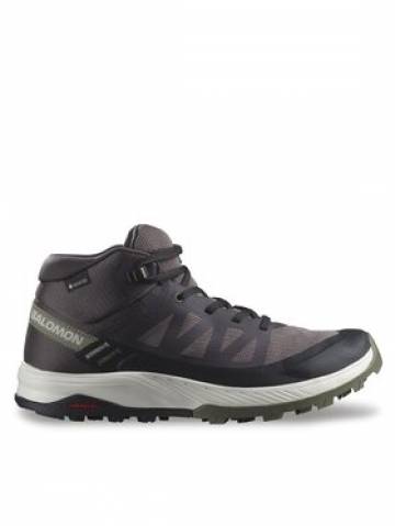Salomon Трекінгові черевики Outrise Mid Gtx W GORE-TEX L47160700 Чорний Salomon Трекінгові черевики Outrise Mid Gtx W GORE-TEX L47160700 Чорний