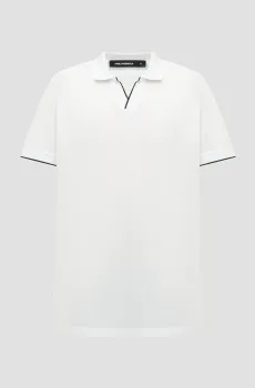 Мужское белое поло Белый 3XL Karl Lagerfeld 552205.745006;10