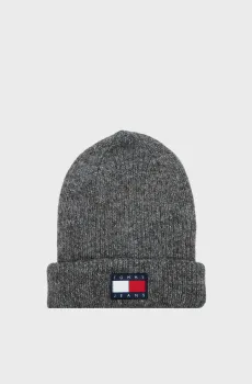 Женская темно-серая шапка TJW SOFT READY BEANIE Серый ONESIZE Tommy Jeans AW0AW15464