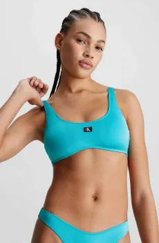Женский бирюзовый лиф от купальника BRALETTE-RP Бирюзовый S Calvin Klein KW0KW02344