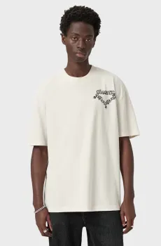 Мужская белая футболка DRIP Белый M AllSaints M005PD