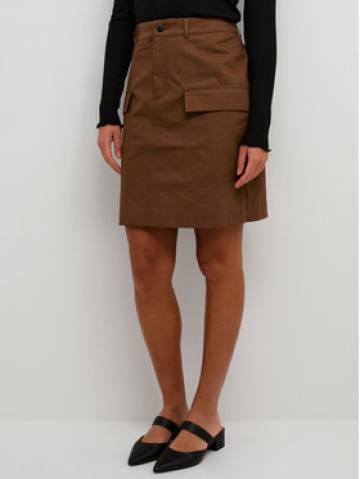 Kaffe Cпідниця-міні Carmen 10507675 Коричневий Regular Fit Kaffe Cпідниця-міні Carmen 10507675 Коричневий Regular Fit
