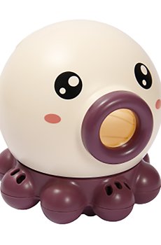 Развивающая игрушка для купания Lindo Осьминог, от 1 года, бордовая (P 272)