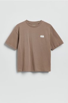 Reserved - Бавовняна футболка - коричневий - 943IX-88X