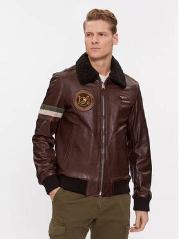 Aeronautica Militare Шкіряна куртка 232PN933PL147 Коричневий Regular Fit Aeronautica Militare Шкіряна куртка 232PN933PL147 Коричневий Regular Fit