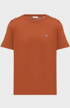 Женская рыжая футболка REG SHIELD Рыжий L Gant 4200200