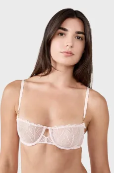 Женский розовый бюстгальтер-балконет ENVOLEE Розовый 85D Etam 6555080