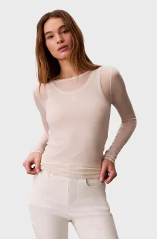 Женский белый лонгслив FEMININE Белый XS Calvin Klein Jeans LV044F200G