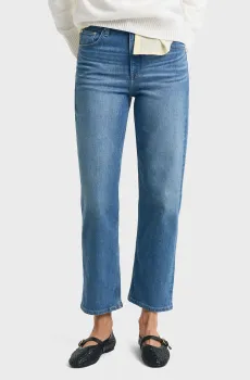 Женские синие джинсы STRAIGHT LEG JEANS Синий 27 Gant 4100250