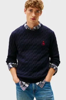 Мужской темно-синий джемпер CLASSIC Синий XL Tommy Hilfiger MW0MW41515