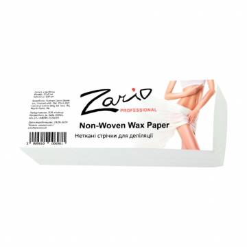 Полоски для депиляции Zario Professional Non-Woven Wax Paper из нетканого материала, 21*7 см, 100 шт