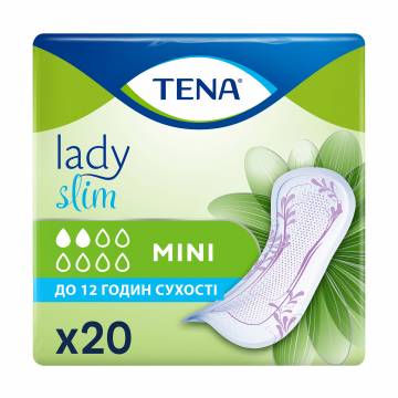 Урологические прокладки женские TENA Lady Slim Mini, 20 шт Урологические прокладки женские TENA Lady Slim Mini, 20 шт