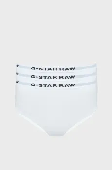 Женские белые трусики (3 шт) Hipster Белый L G-Star RAW D24081,D516