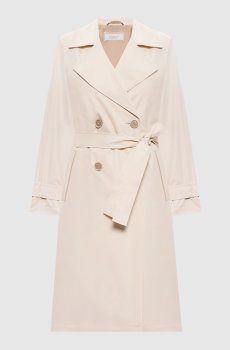 Бежевый тренч с цепочкой мониль