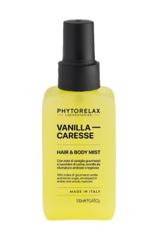 Парфюмированный спрей для тела и волос Phytorelax Laboratories Vanilla Caresse Hair & Body Mist Ванильная нежность, 100 мл