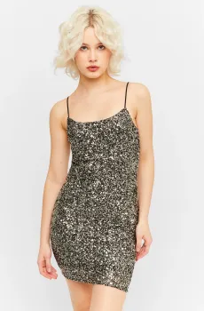 Женское серебристое платье Серебряный L Tally Weijl SDRPERUGGA