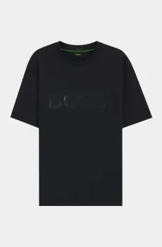 Мужская темно-синяя футболка Синий S BOSS 10458