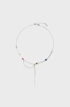 Женское серебристое ожерелье Серебряный ONESIZE Bimba Y Lola 261BAE102.10040