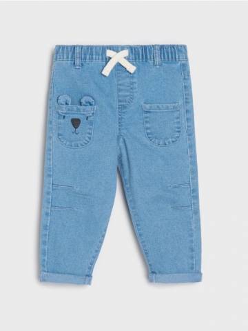 Джинси з кишенями - синій