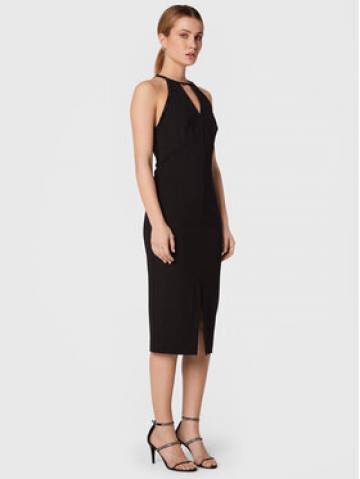 TWINSET Коктейльна сукня 222TP2034 Чорний Fitted Fit TWINSET Коктейльна сукня 222TP2034 Чорний Fitted Fit